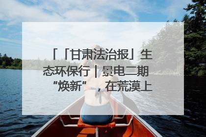 「甘肃法治报」生态环保行｜景电二期“焕新”，在荒漠上筑起一道绿色长城