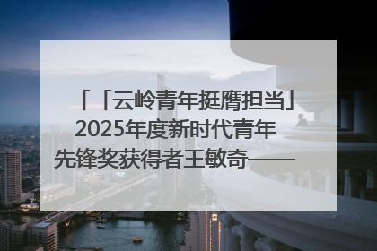 「云岭青年挺膺担当」2025年度新时代青年先锋奖获得者王敏奇——澜沧江上好渔人
