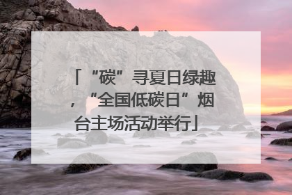 “碳”寻夏日绿趣，“全国低碳日”烟台主场活动举行