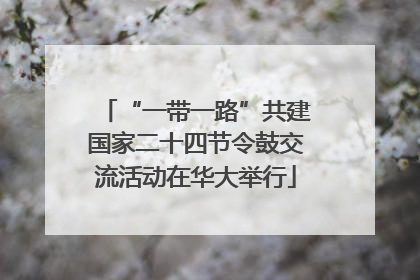 “一带一路”共建国家二十四节令鼓交流活动在华大举行