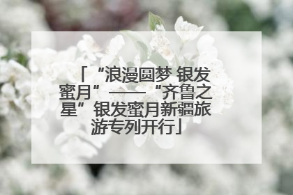 “浪漫圆梦 银发蜜月”——“齐鲁之星”银发蜜月新疆旅游专列开行
