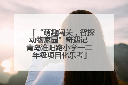 “萌趣闯关，智探动物家园”奇遇记 青岛淮阳路小学一二年级项目化乐考