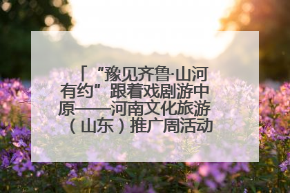 “豫见齐鲁·山河有约”跟着戏剧游中原——河南文化旅游（山东）推广周活动菏泽站活动举行