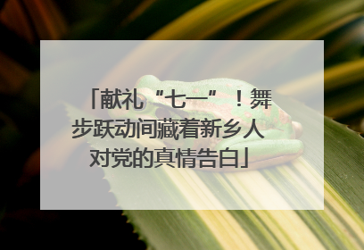 献礼“七一”！舞步跃动间藏着新乡人对党的真情告白