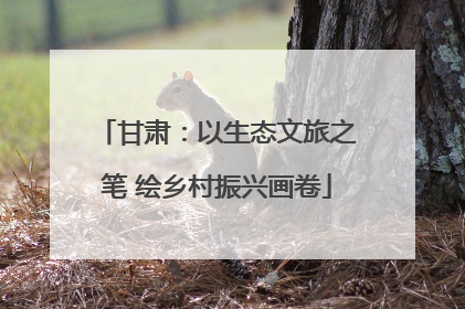 甘肃：以生态文旅之笔 绘乡村振兴画卷