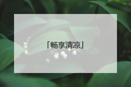 畅享清凉