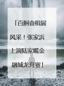 百舸奋楫展风采！张家浜上演陆家嘴金融城龙舟赛