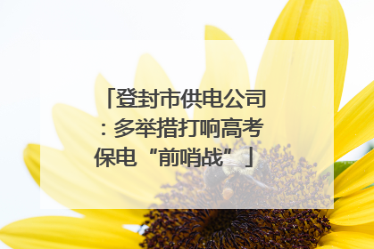 登封市供电公司：多举措打响高考保电“前哨战”