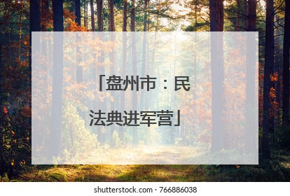 盘州市：民法典进军营