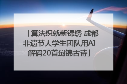 算法织就新锦绣 成都非遗节大学生团队用AI解码20首蜀锦古诗