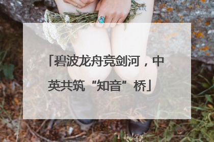 碧波龙舟竞剑河，中英共筑“知音”桥