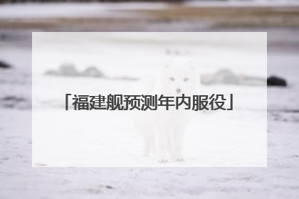 福建舰预测年内服役