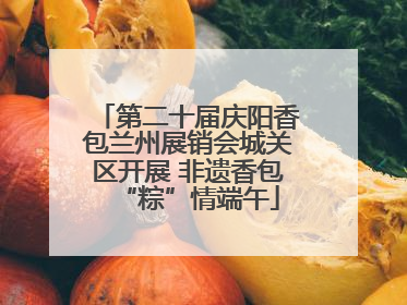 第二十届庆阳香包兰州展销会城关区开展 非遗香包“粽”情端午