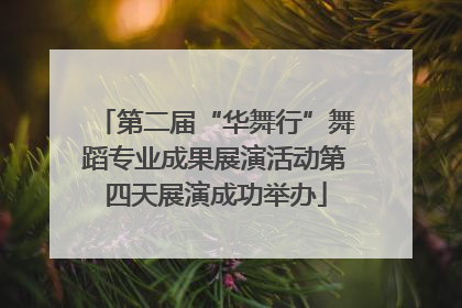 第二届“华舞行”舞蹈专业成果展演活动第四天展演成功举办