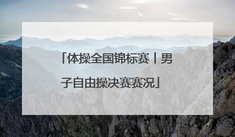 体操全国锦标赛丨男子自由操决赛赛况