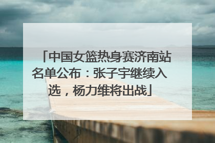 中国女篮热身赛济南站名单公布：张子宇继续入选，杨力维将出战
