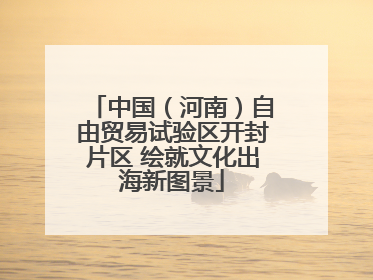 中国（河南）自由贸易试验区开封片区 绘就文化出海新图景