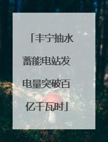 丰宁抽水蓄能电站发电量突破百亿千瓦时