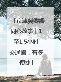 京津冀瓣瓣同心故事丨1至1.5小时交通圈，有多便捷