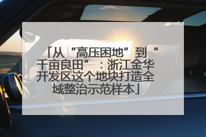 从“高压困地”到“千亩良田”：浙江金华开发区这个地块打造全域整治示范样本