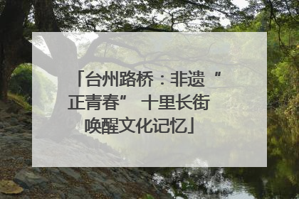 台州路桥：非遗“正青春” 十里长街唤醒文化记忆