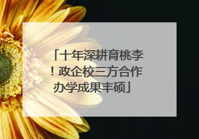 十年深耕育桃李！政企校三方合作办学成果丰硕