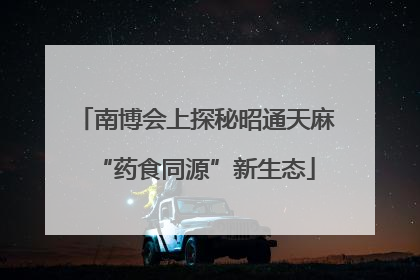 南博会上探秘昭通天麻“药食同源”新生态
