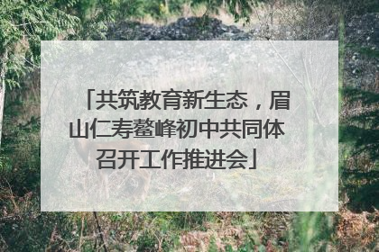 共筑教育新生态，眉山仁寿鳌峰初中共同体召开工作推进会