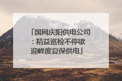 国网庆阳供电公司：精益巡检不停歇 迎峰度夏保供电