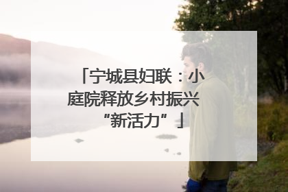 宁城县妇联：小庭院释放乡村振兴“新活力”