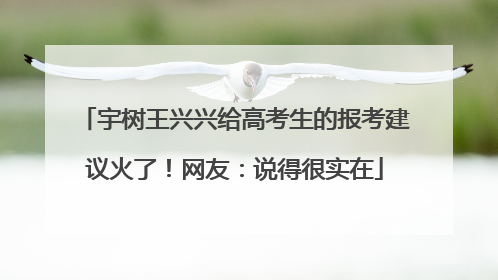 宇树王兴兴给高考生的报考建议火了！网友：说得很实在