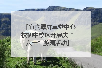宜宾翠屏草堂中心校初中校区开展庆“六一”游园活动