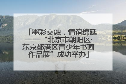墨彩交融，情谊绵延——“北京市朝阳区·东京都港区青少年书画作品展”成功举办