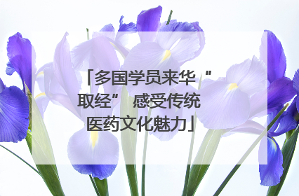 多国学员来华“取经” 感受传统医药文化魅力