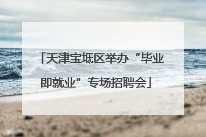 天津宝坻区举办“毕业即就业”专场招聘会