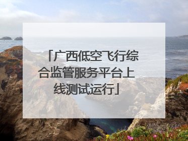 广西低空飞行综合监管服务平台上线测试运行
