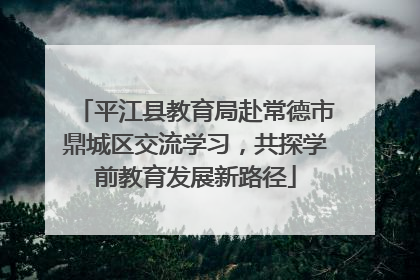 平江县教育局赴常德市鼎城区交流学习，共探学前教育发展新路径