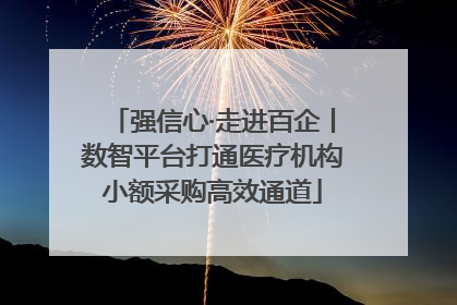强信心·走进百企丨数智平台打通医疗机构小额采购高效通道