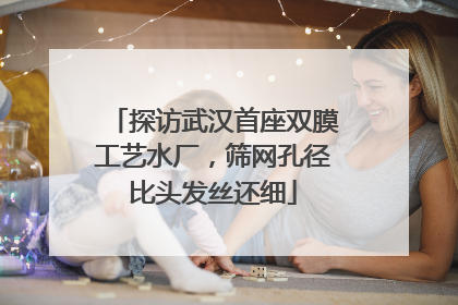 探访武汉首座双膜工艺水厂，筛网孔径比头发丝还细