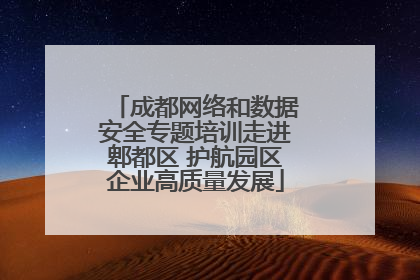 成都网络和数据安全专题培训走进郫都区 护航园区企业高质量发展