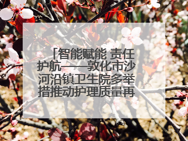 智能赋能 责任护航——敦化市沙河沿镇卫生院多举措推动护理质量再上新台阶