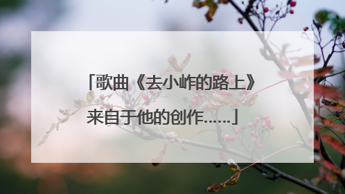 歌曲《去小岞的路上》来自于他的创作……