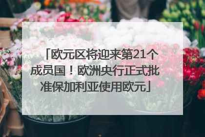 欧元区将迎来第21个成员国！欧洲央行正式批准保加利亚使用欧元