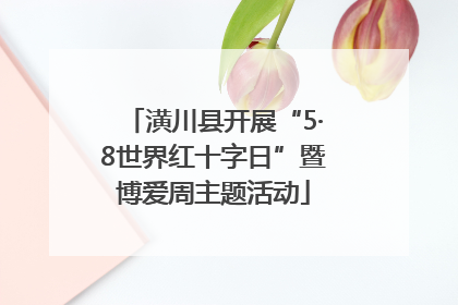 潢川县开展“5·8世界红十字日”暨博爱周主题活动