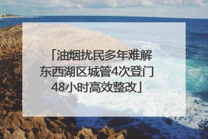 油烟扰民多年难解 东西湖区城管4次登门48小时高效整改