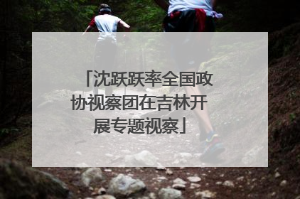 沈跃跃率全国政协视察团在吉林开展专题视察