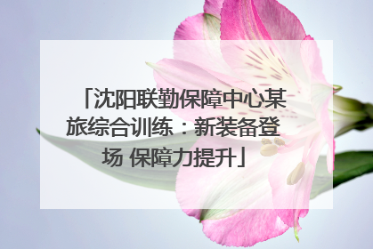 沈阳联勤保障中心某旅综合训练：新装备登场 保障力提升
