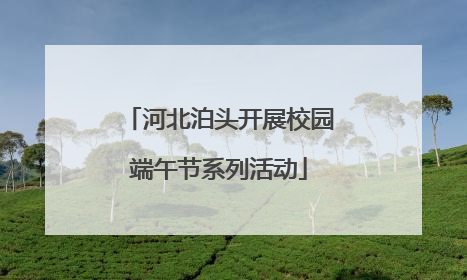 河北泊头开展校园端午节系列活动