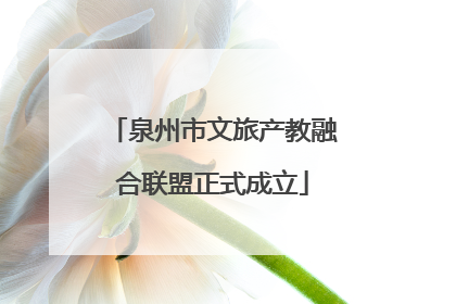 泉州市文旅产教融合联盟正式成立
