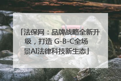 法保网：品牌战略全新升级，打造 G-B-C全场景AI法律科技新生态